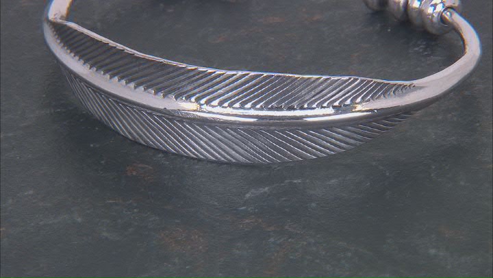 Sterling Silver Feather Cuff Bracelet Video Thumbnail