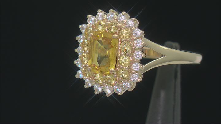 Yellow Sapphire 10k Yellow Gold Ring 1.82ctw Video Thumbnail