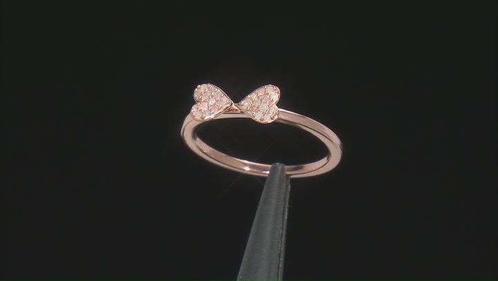 White Diamond Rhodium and 14k Yellow And Rose Gold Over Sterling Silver Set Of 3 Rings 0.26ctw Video Thumbnail