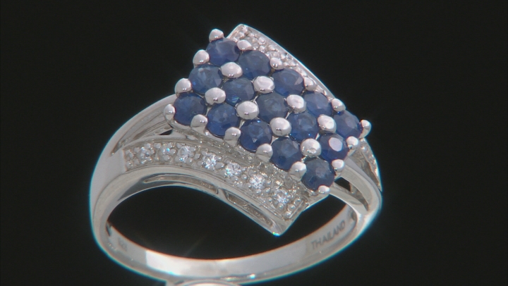 Blue Kanchanaburi Sapphire Sterling Silver Ring 1.00ctw - EJB049 | JTV.com