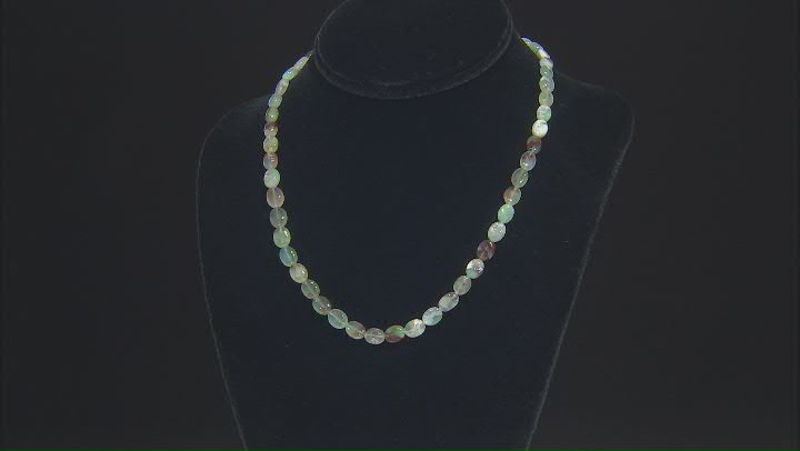 Aquaprase® Rhodium Over Silver Bead Strand Necklace Video Thumbnail