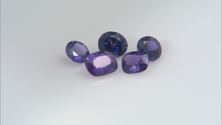 Purple Sapphire Mixed Shape Set 4.03ctw Video Thumbnail