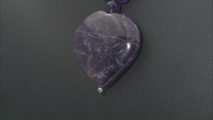 Purple Amethyst Sterling Silver Necklace Video Thumbnail