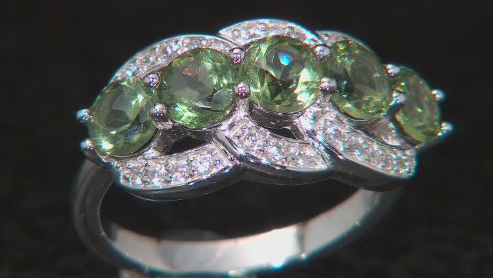 Green Apatite Sterling Silver Ring 2.47ctw Video Thumbnail