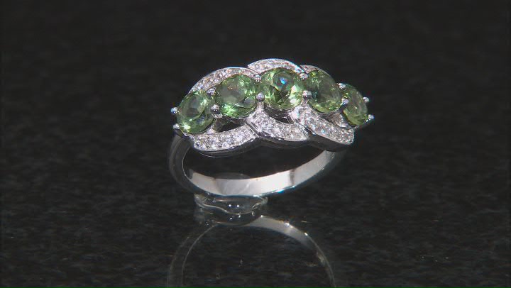 Green Apatite Sterling Silver Ring 2.47ctw Video Thumbnail
