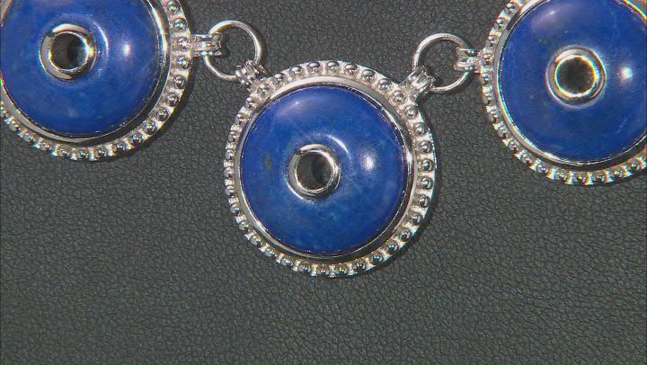 Blue Lapis Lazuli Sterling Silver Necklace Video Thumbnail