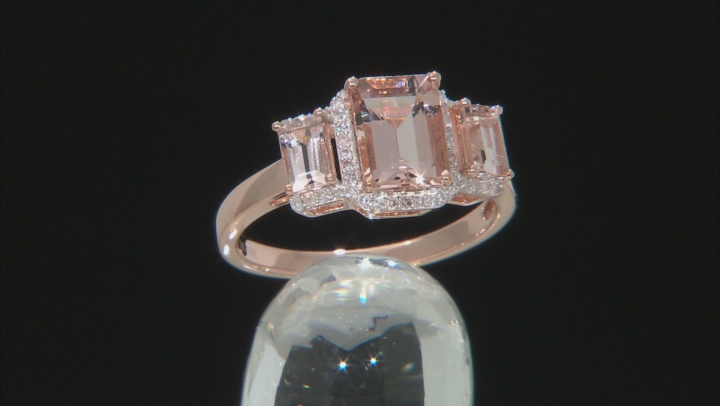 Pink Morganite 10k Rose Gold Ring 1.92ctw Video Thumbnail
