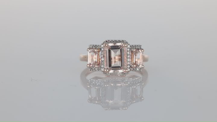 Pink Morganite 10k Rose Gold Ring 1.92ctw Video Thumbnail