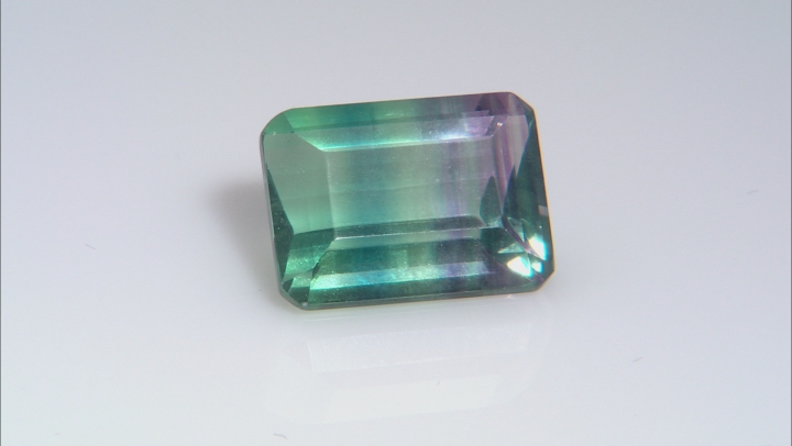 Bi-Color Fluorite 19x14mm Emerald Cut 18.00ct Video Thumbnail