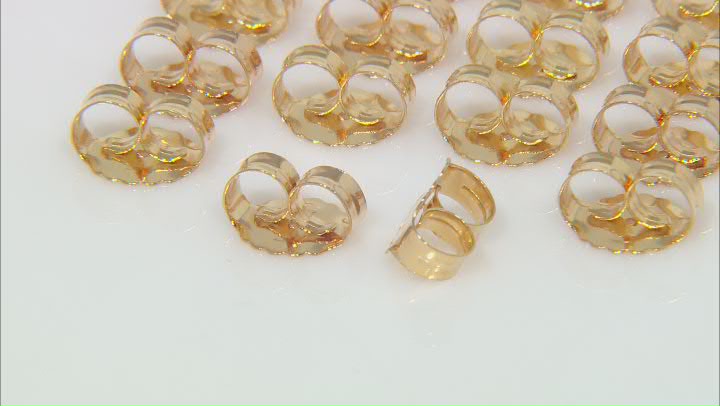 16 pieces or 8 sets of 18k Gold over Sterling Silver X-Large Backs appx 8.5x10x5mm Video Thumbnail