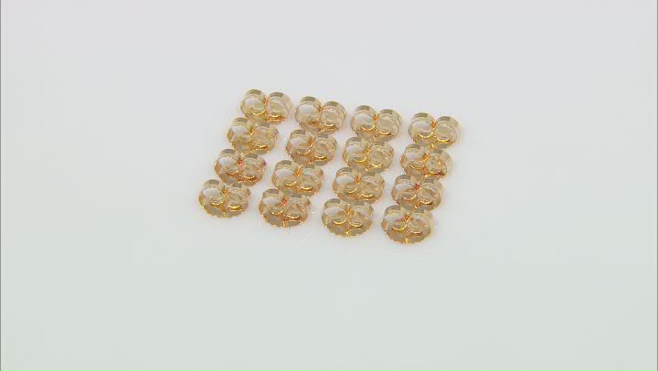 16 pieces or 8 sets of 18k Gold over Sterling Silver X-Large Backs appx 8.5x10x5mm Video Thumbnail