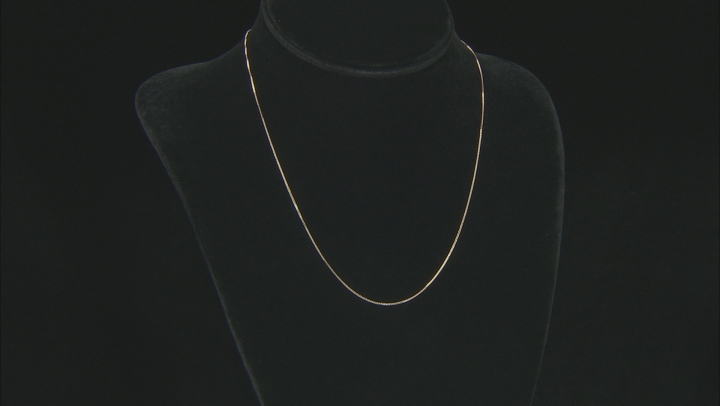 Splendido Oro™ 14K Yellow Gold 18" Box Chain Necklace Video Thumbnail