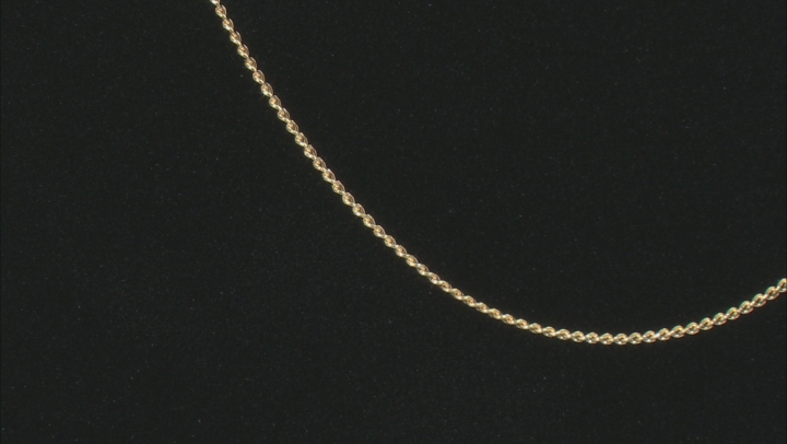 Splendido Oro™ 14K Yellow Gold Baby Curb Chain  18 Inch Necklace Video Thumbnail