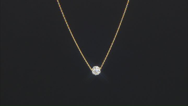 Splendido Oro™ 14K Yellow Gold Sparkle Bead 18 Inch Cable Chain Necklace Video Thumbnail