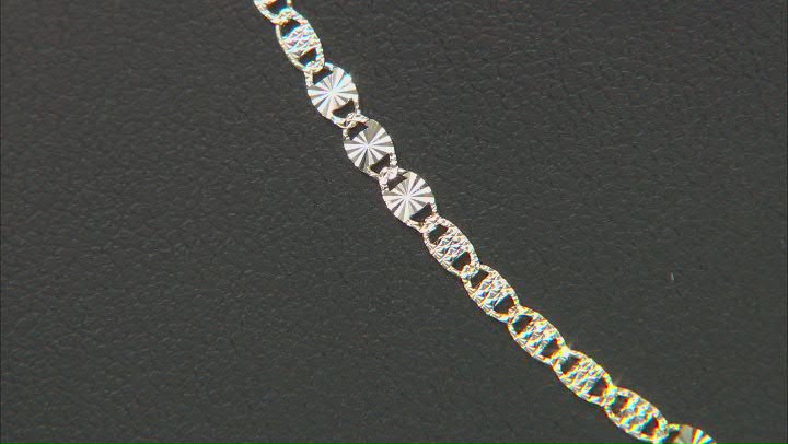 14K Yellow Gold and 14K White Gold Over 14K Yellow Gold 2.5MM Starburst Chain Video Thumbnail