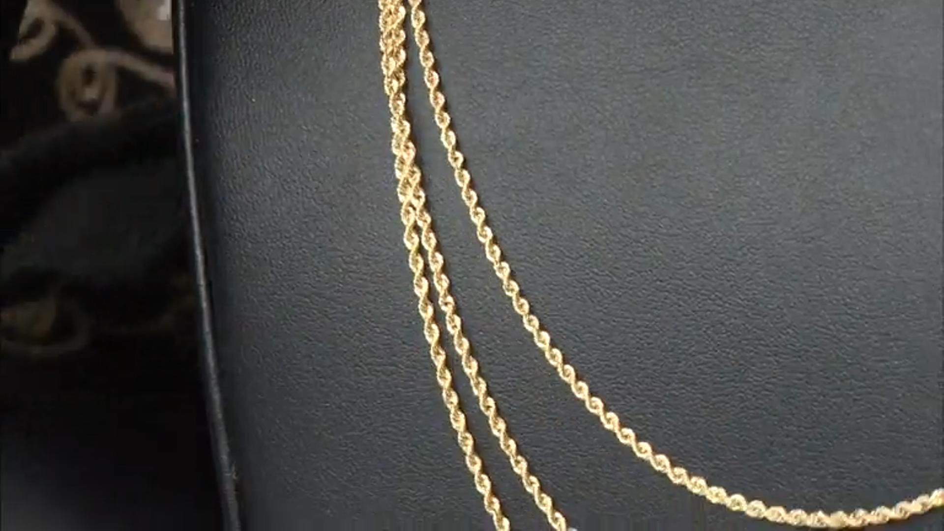 14K Yellow Gold Multi-strand Rope Necklace Video Thumbnail