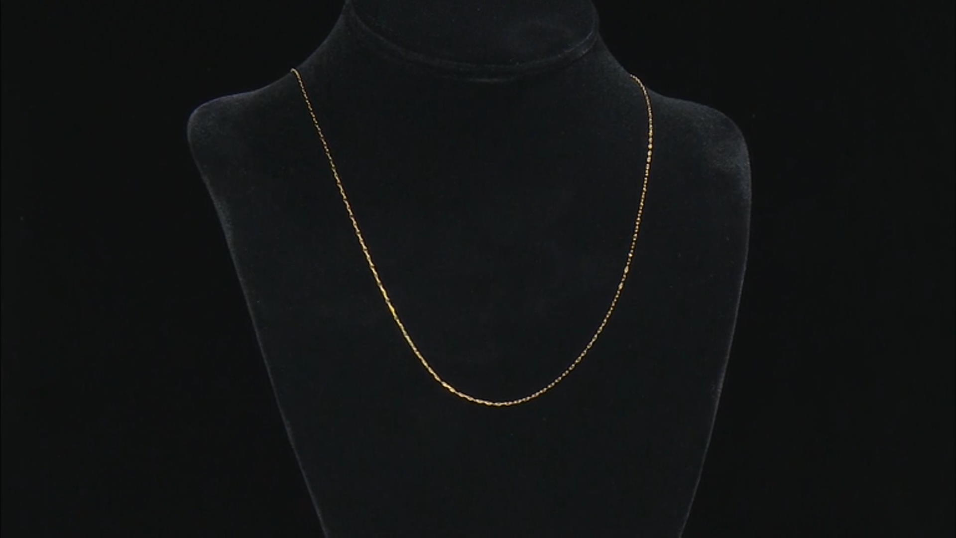14K Yellow Gold Mirror Station 24 Inch Necklace Video Thumbnail