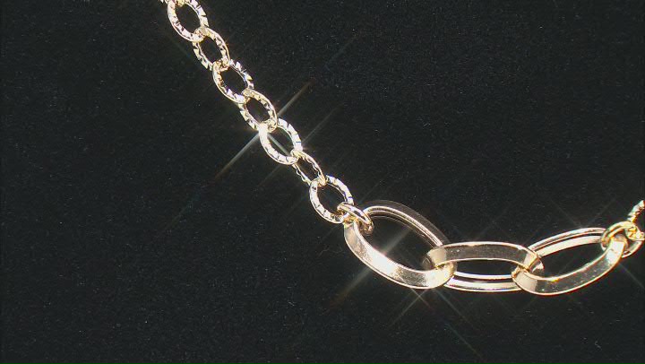 14K Yellow Gold Station 18 Inch Necklace Video Thumbnail