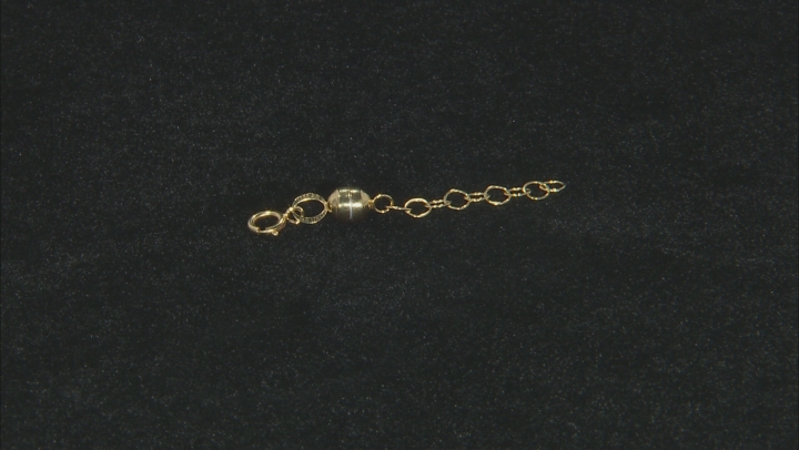 Magnetic Clasp Converter In 14k Yellow Gold with 1 Inch Extension Chain Video Thumbnail