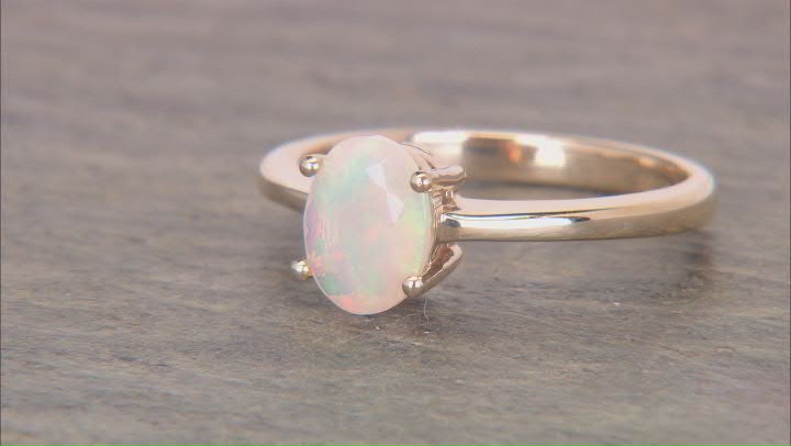 Ethiopian Opal 10k Yellow Gold Ring 1.15ct Video Thumbnail