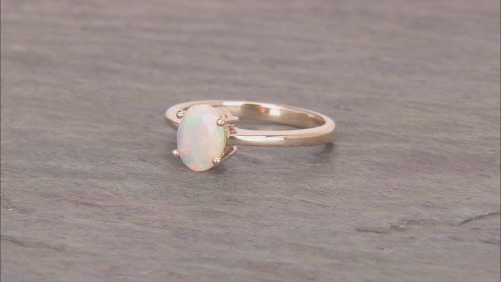 Ethiopian Opal 10k Yellow Gold Ring 1.15ct Video Thumbnail