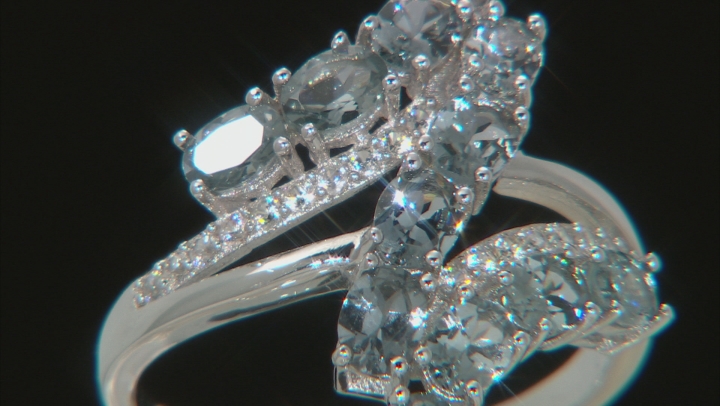Platinum Color Spinel Rhodium Over Silver Ring 2.16 ctw Video Thumbnail