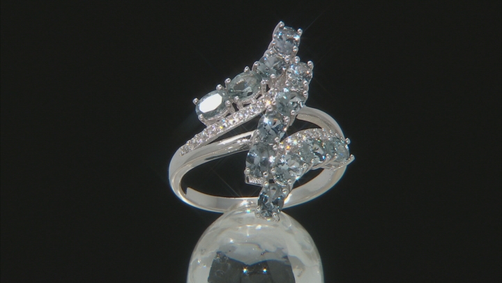 Platinum Color Spinel Rhodium Over Silver Ring 2.16 ctw Video Thumbnail