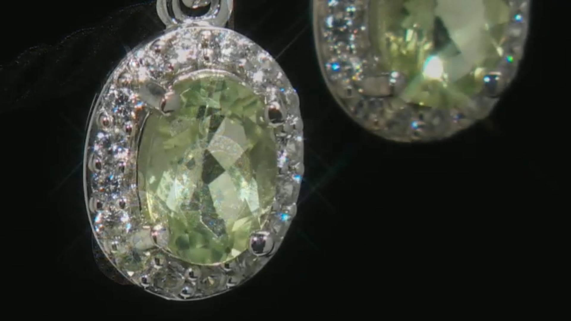 Green Amblygonite Sterling Silver Earrings 1.62ctw Video Thumbnail