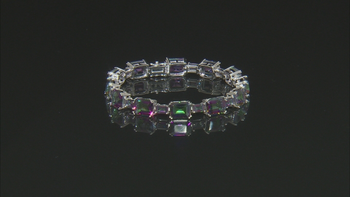 Multicolor Quartz Rhodium Over Sterling Silver Bracelet 37.81ctw Video Thumbnail
