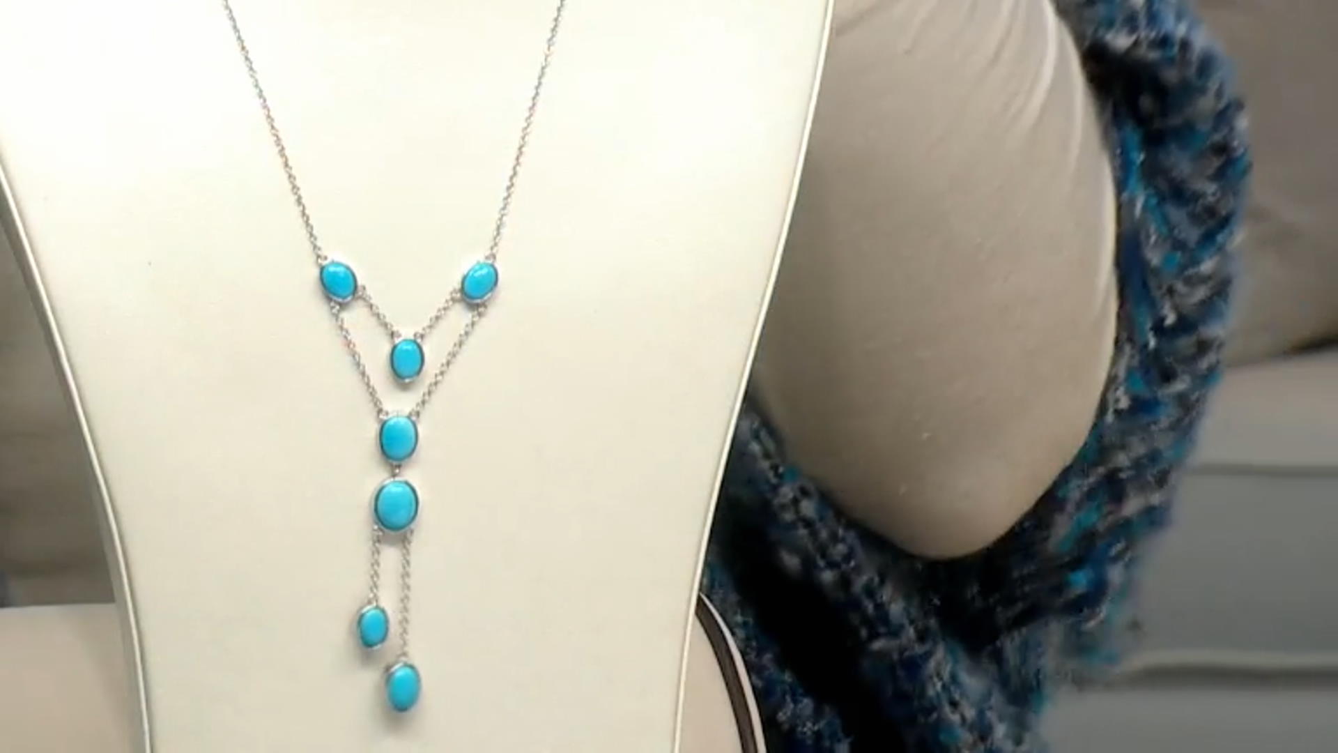 Blue Sleeping Beauty Turquoise Sterling Silver Necklace Video Thumbnail