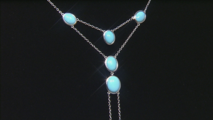 Blue Sleeping Beauty Turquoise Sterling Silver Necklace Video Thumbnail
