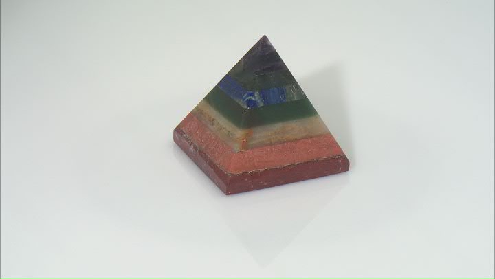 Colors of the Chakra Gemstone Pyramid Appx 3" Video Thumbnail