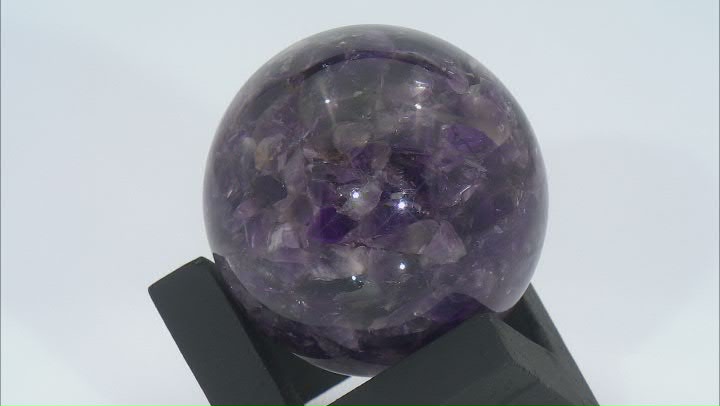 Amethyst in Resin Sphere with Stand Video Thumbnail