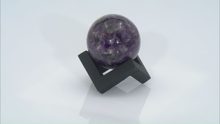 Amethyst in Resin Sphere with Stand Video Thumbnail