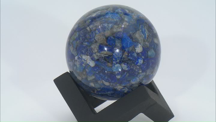 Lapis Lazuli in Resin Sphere with Stand Video Thumbnail