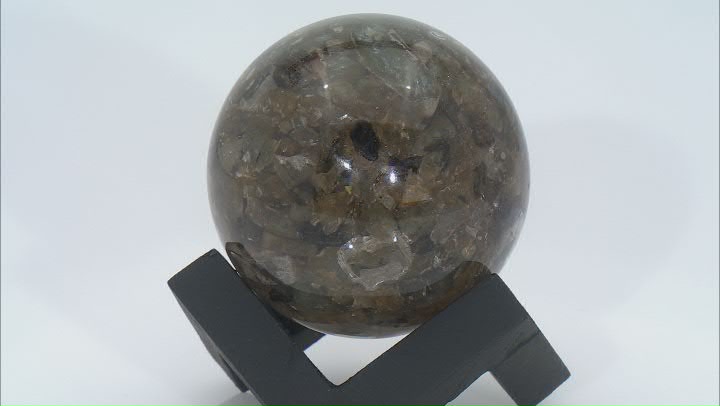 Labradorite in Resin Sphere with Stand Video Thumbnail