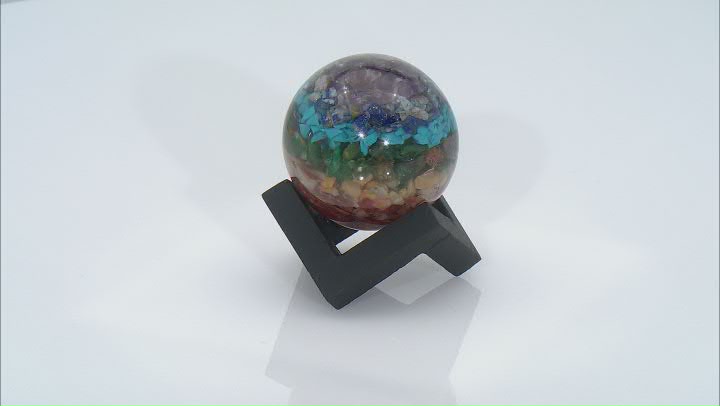 Multi-Stone in Resin Sphere with Stand Video Thumbnail