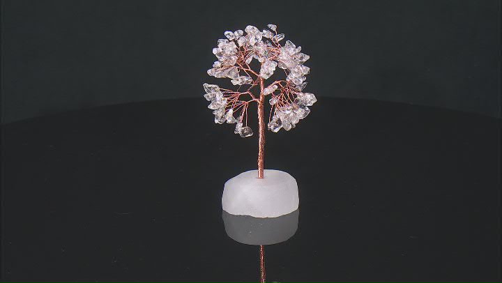 Clear Quartz Tree of Life Figurine with Quartz Base Video Thumbnail