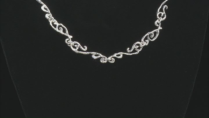 Sterling Silver Designer 18 Inch Necklace Video Thumbnail