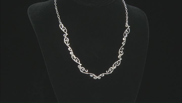 Sterling Silver Designer 18 Inch Necklace Video Thumbnail