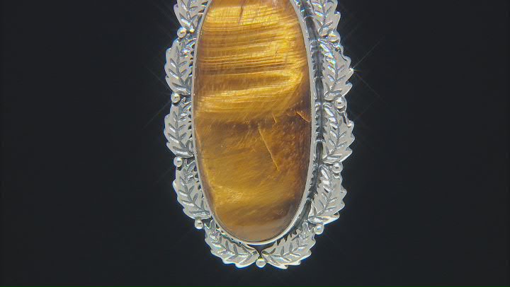 Tigers Eye Sterling Silver Pendant Video Thumbnail