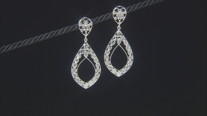 Polki Diamond Sterling Silver Earrings Video Thumbnail