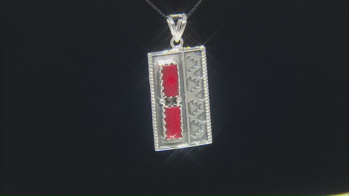 Bamboo Coral Sterling Silver Pendant Video Thumbnail