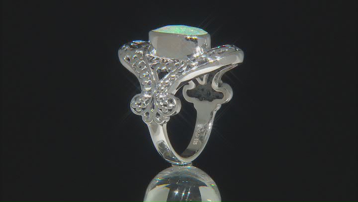 Ethiopian Opal Sterling Silver Ring 1.17ct Video Thumbnail