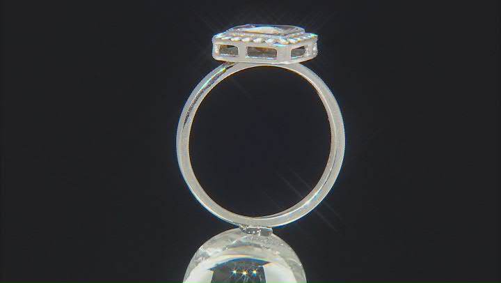 Polki Diamond Foil-Backed Sterling Silver Ring