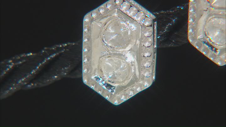 Foil-Backed Polki Diamond Sterling Silver Stud Earrings Video Thumbnail