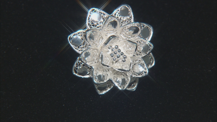 Sterling Silver Flower Ring Video Thumbnail