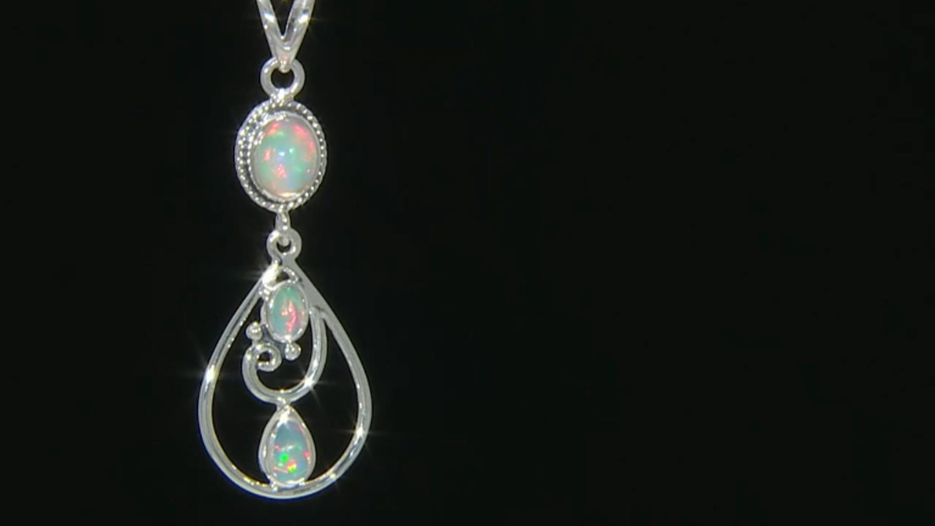 Ethiopian Opal Sterling Silver Pendant 1.75ctw Video Thumbnail