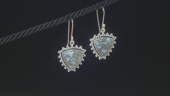 Artisan Collection Of India™ Pyrite In Chalcedony Sterling Silver Earrings Video Thumbnail