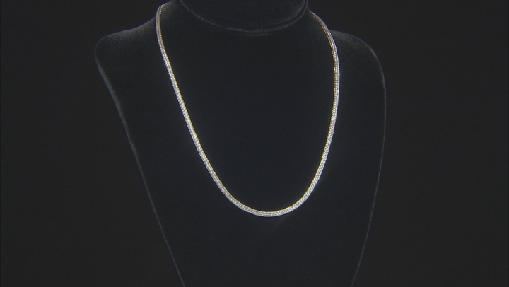 Sterling Silver Round Foxtail Chain Necklace Video Thumbnail